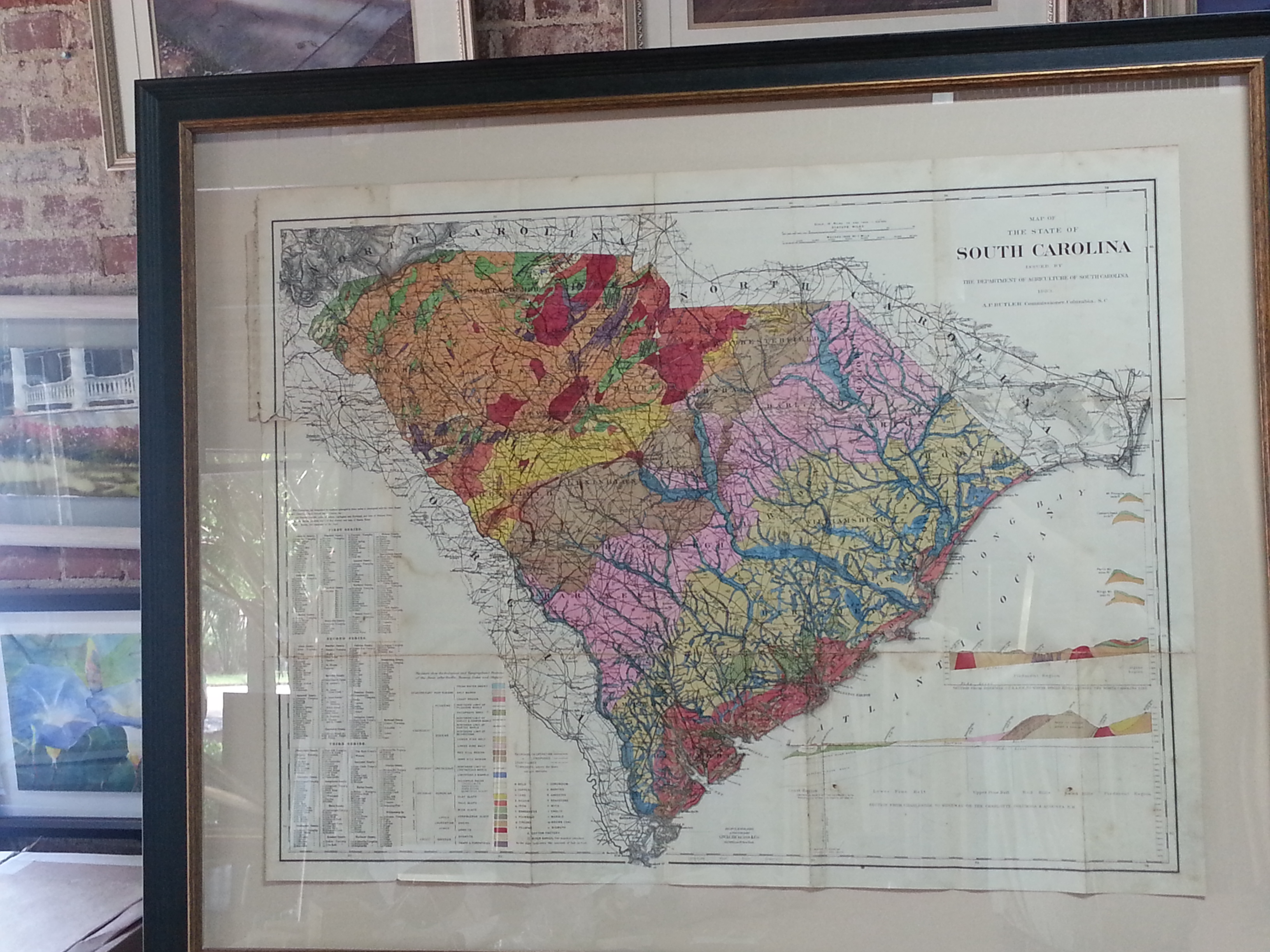 framed maps – Columbia Frame Shop