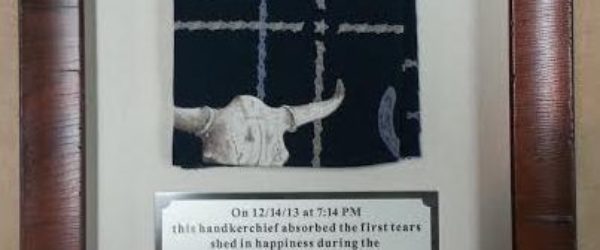 Framed Handkerchief Shadowbox