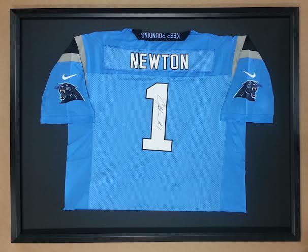 Framed Autographed Cam Newton Jersey! – Columbia Frame Shop