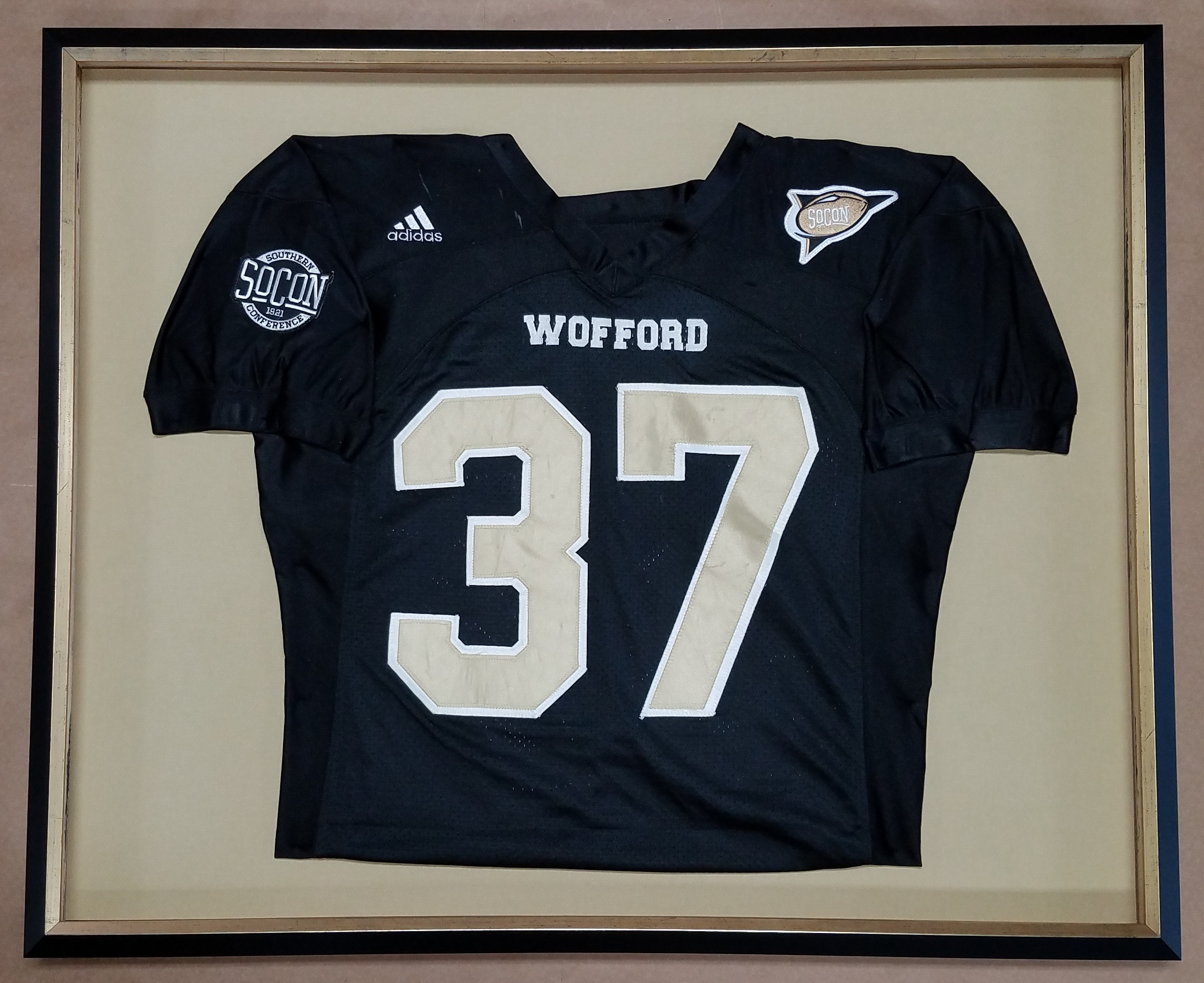 framed football jersey